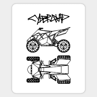 Cybertruck ATV CyberQuad Blueprint Magnet